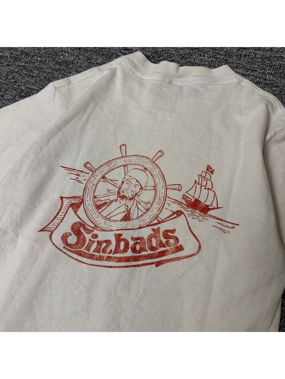Sinbads Bar Tee ICY Vodka of Iceland Graphic Tee L